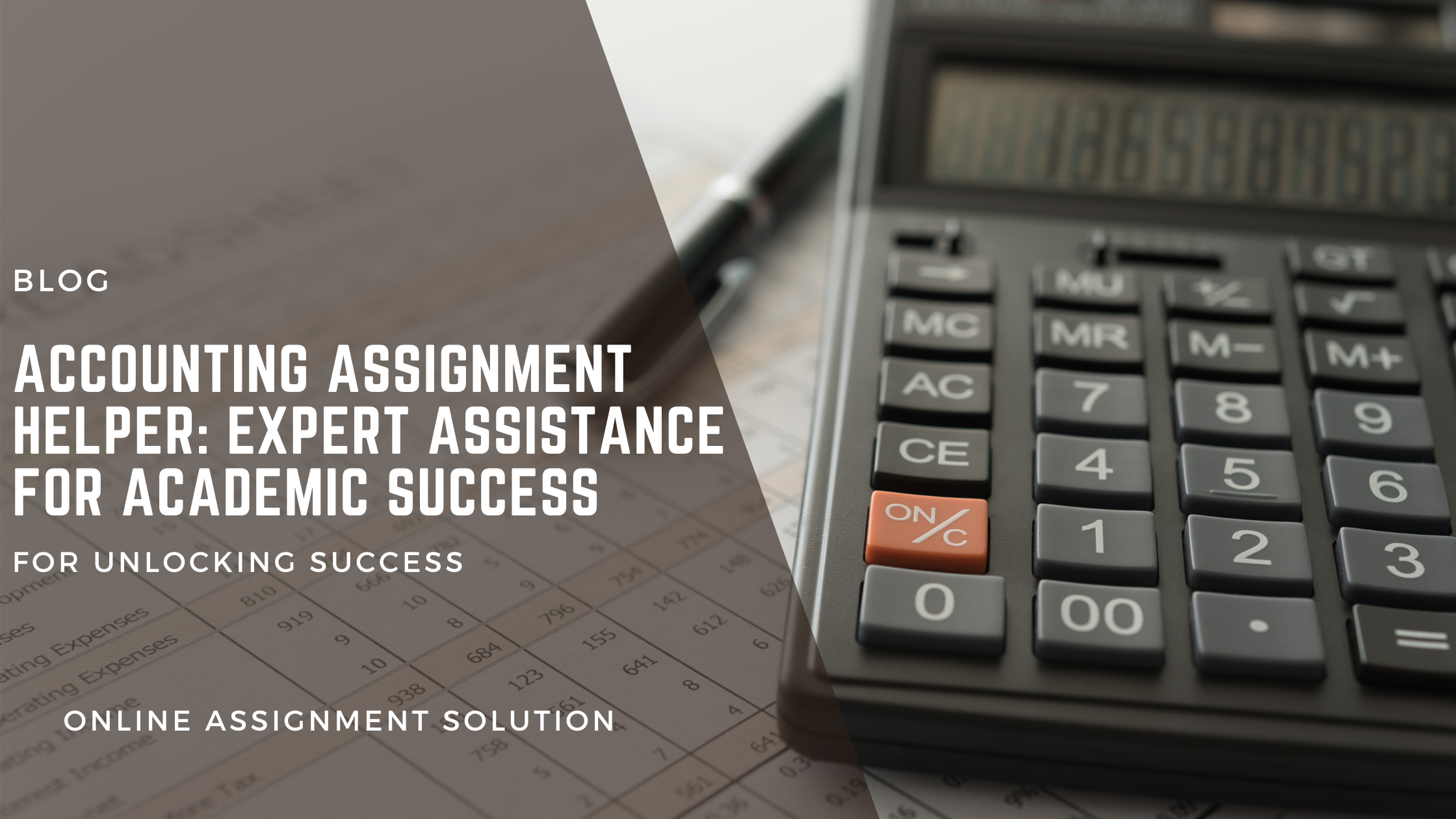 Accounting Assignment Helper: Expert Assistance for Academic Success